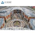 LF steel glass dome roof skylight structure construction for shopping mall